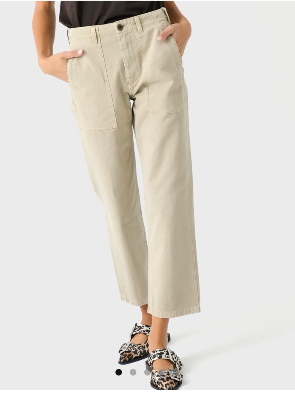 Alex Mill Neil Pant Cream Herringbone